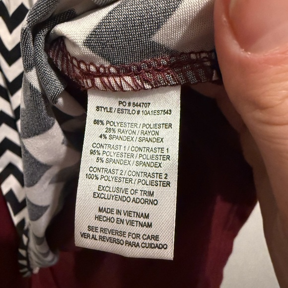 HeartSoul Burgundy Knit Top - Picture 7 of 8